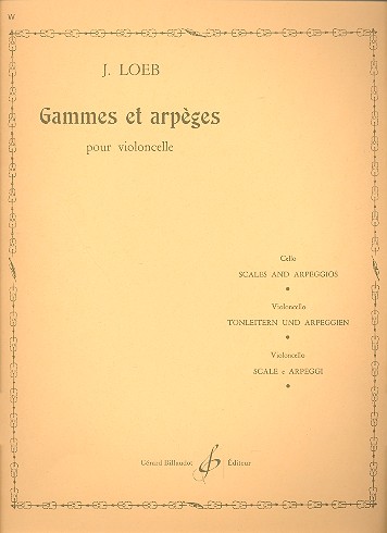 Cover: 9790043004523 | Gammes Et Arpeges | J Loeb | Buch | Gerard Billaudot