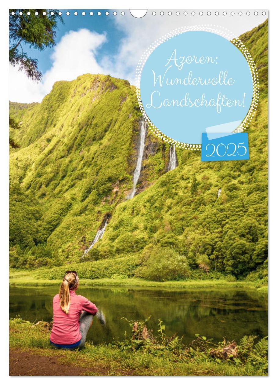 Cover: 9783383760860 | Azoren: Wundervolle Landschaften (Wandkalender 2025 DIN A3 hoch),...