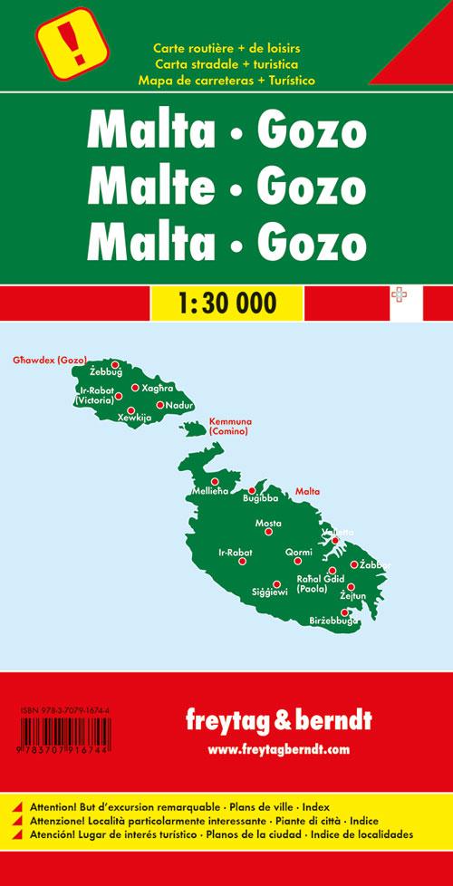 Rückseite: 9783707916744 | Malta - Gozo, Autokarte 1:30.000 | (Land-)Karte | Deutsch | 2018