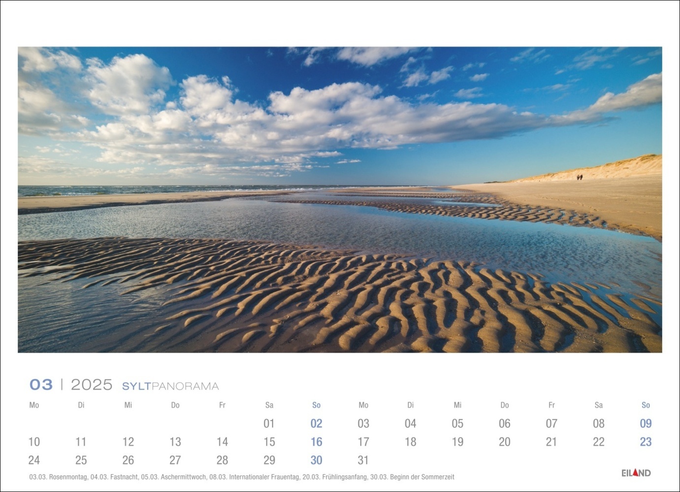 Bild: 9783964023384 | Sylt Panorama Postkartenkalender 2025 - Hans Jessel | Hans Jessel