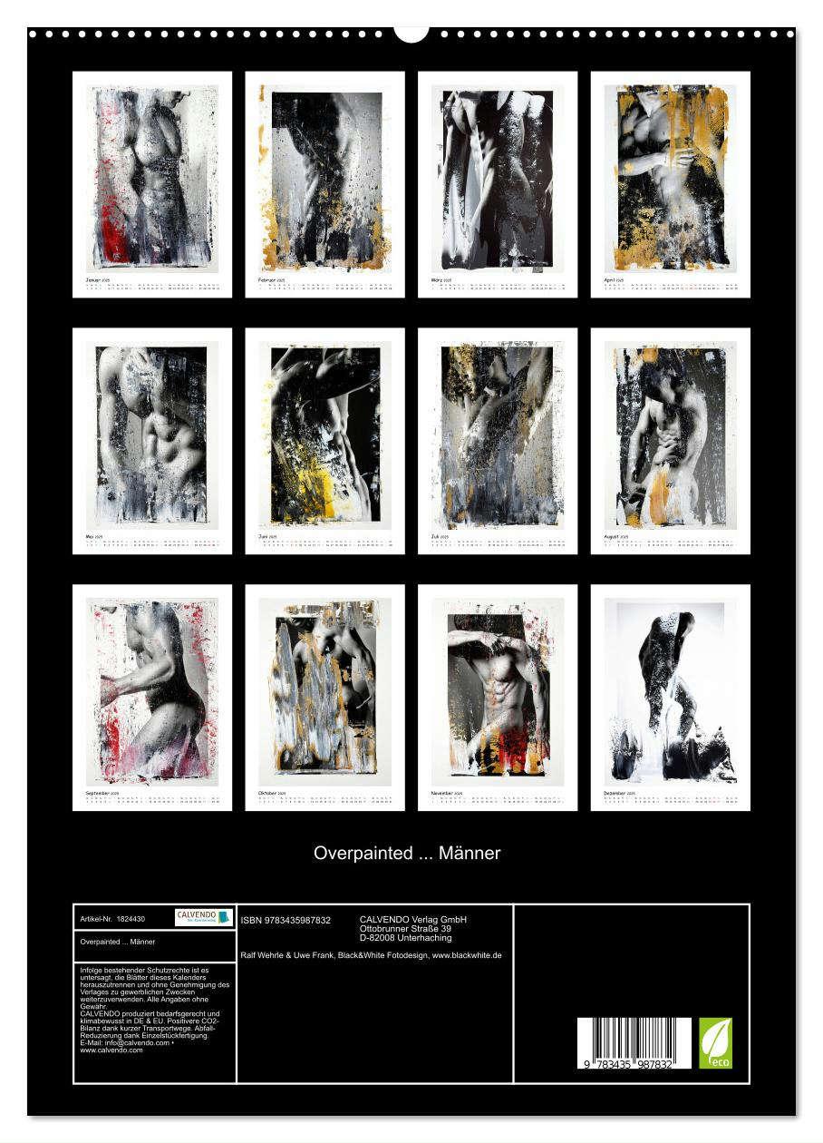 Bild: 9783435987832 | Overpainted ... Männer (hochwertiger Premium Wandkalender 2025 DIN...