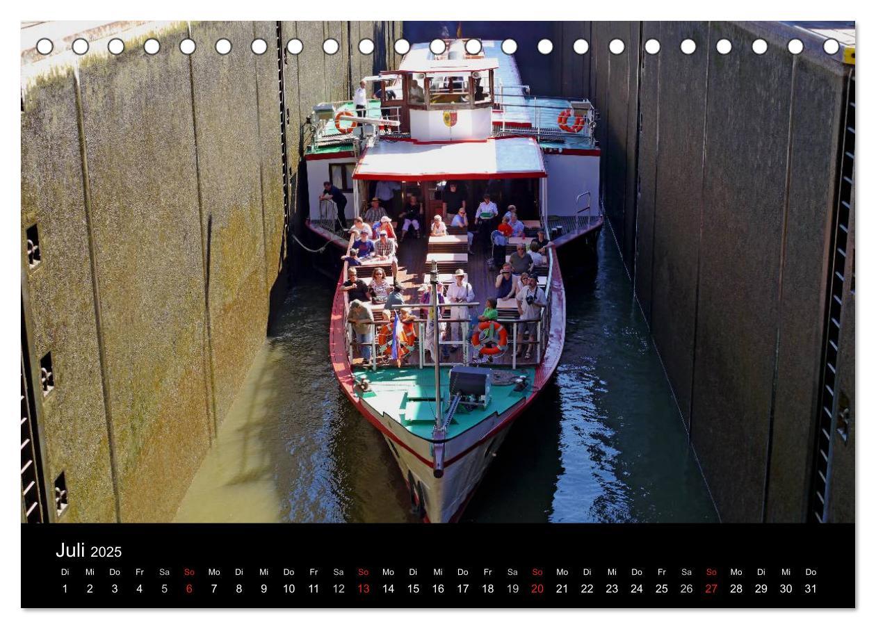 Bild: 9783435737260 | Binnenschiff Ahoi! (Tischkalender 2025 DIN A5 quer), CALVENDO...