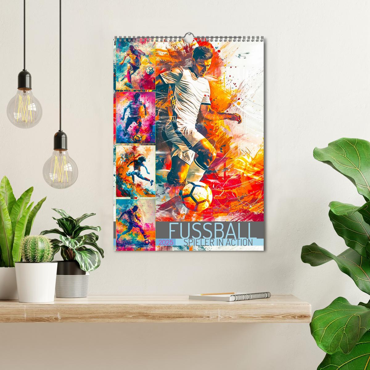 Bild: 9783457147177 | Fussball - Spieler in Action (Wandkalender 2025 DIN A3 hoch),...