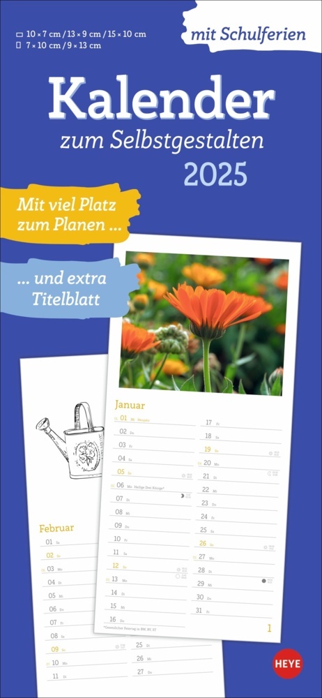 Cover: 9783756407736 | Kalender zum Selbstgestalten 2025 | Kalender | Spiralbindung | 14 S.