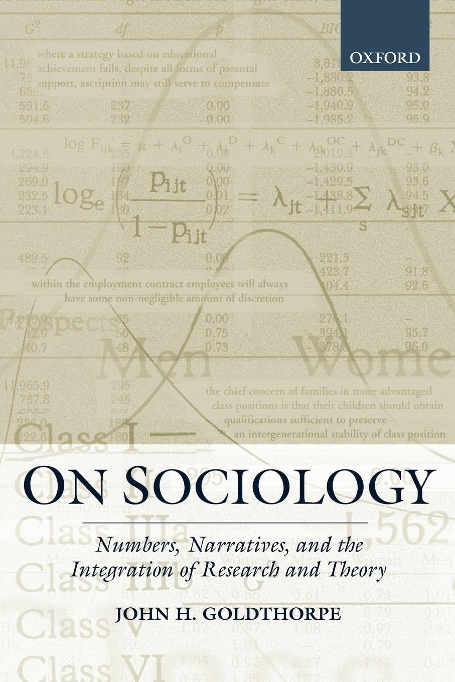 Cover: 9780198295723 | On Sociology | John H Goldthorpe | Taschenbuch | Englisch | 2000