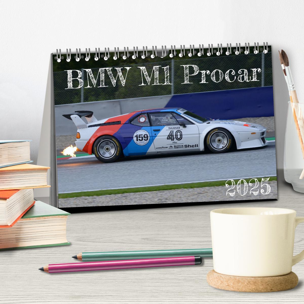 Bild: 9783435010769 | BMW M1 Procar (Tischkalender 2025 DIN A5 quer), CALVENDO...