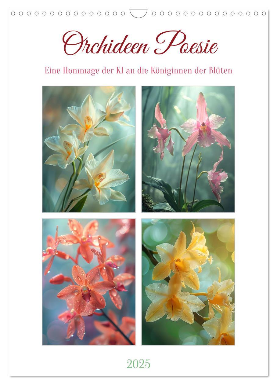 Cover: 9783383801334 | Orchideen Poesie (Wandkalender 2025 DIN A3 hoch), CALVENDO...