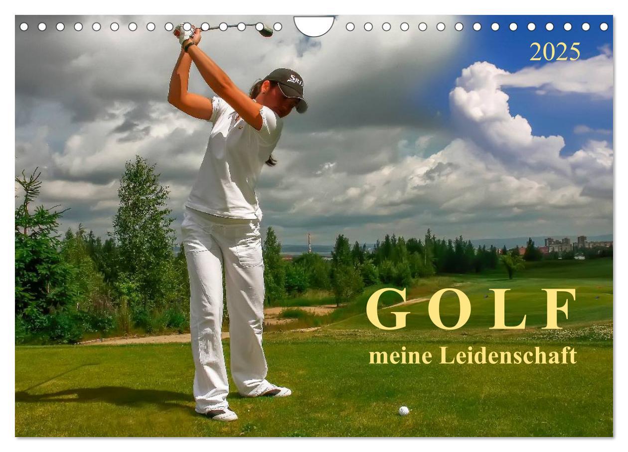 Cover: 9783435582433 | Golf - meine Leidenschaft (Wandkalender 2025 DIN A4 quer), CALVENDO...