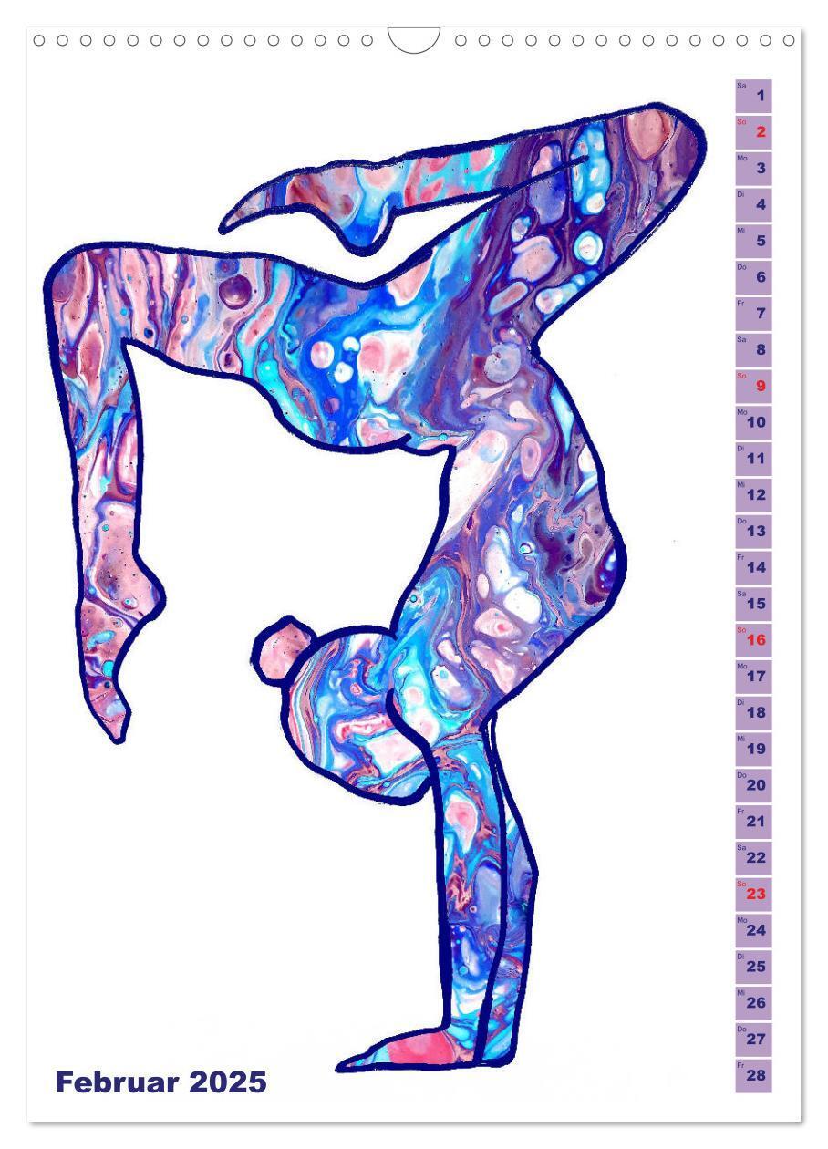 Bild: 9783435939336 | Prächtiges Yoga Pouring - Yoga verschmilzt mit Kunst (Wandkalender...