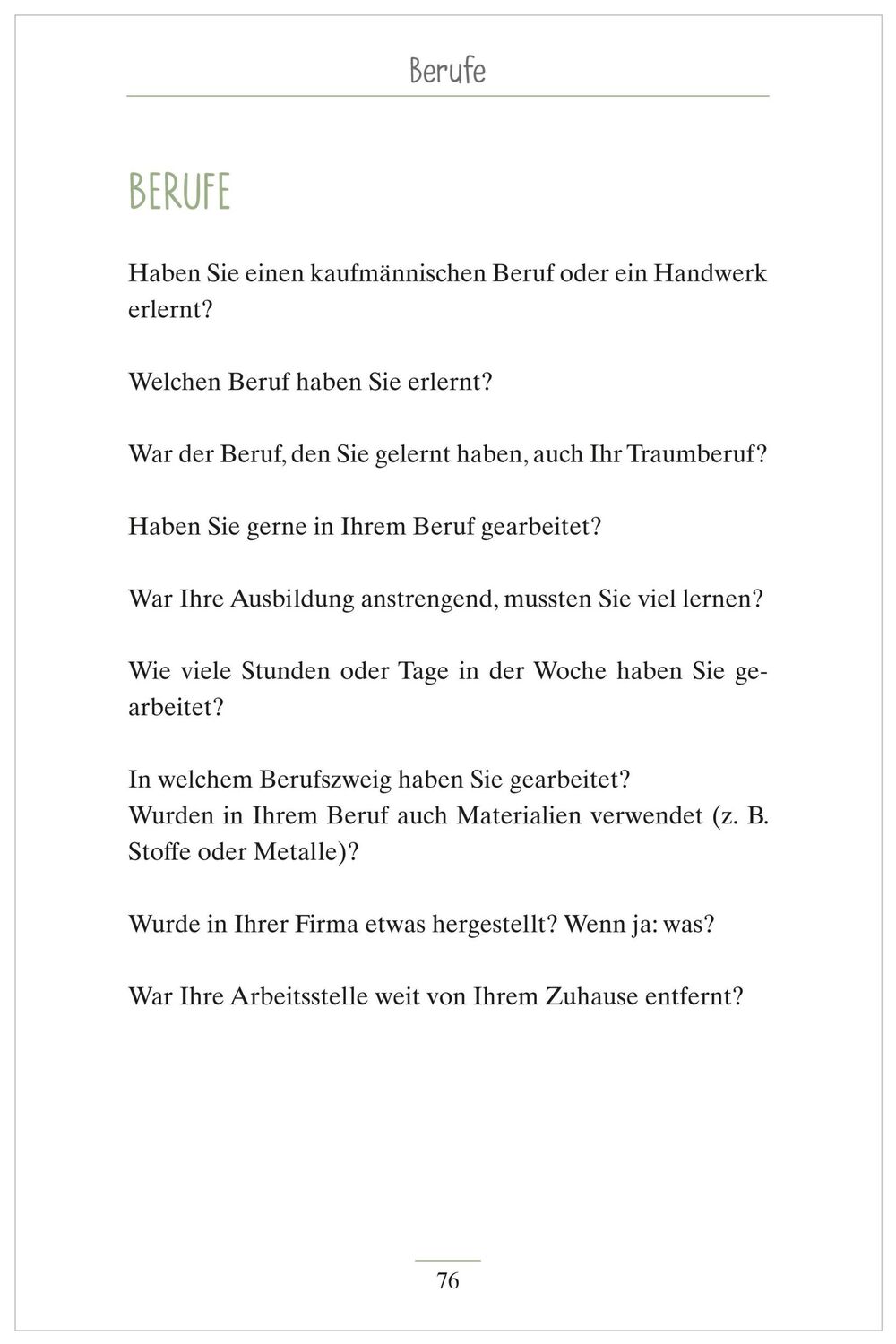 Bild: 9783948106300 | Gesprächsimpulse bei Demenz. Anregungen und Impulse für Gespräche...