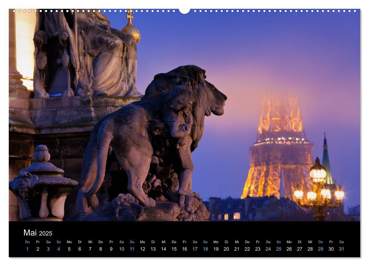 Bild: 9783435565306 | Paris bei Nacht 2025 (Wandkalender 2025 DIN A2 quer), CALVENDO...