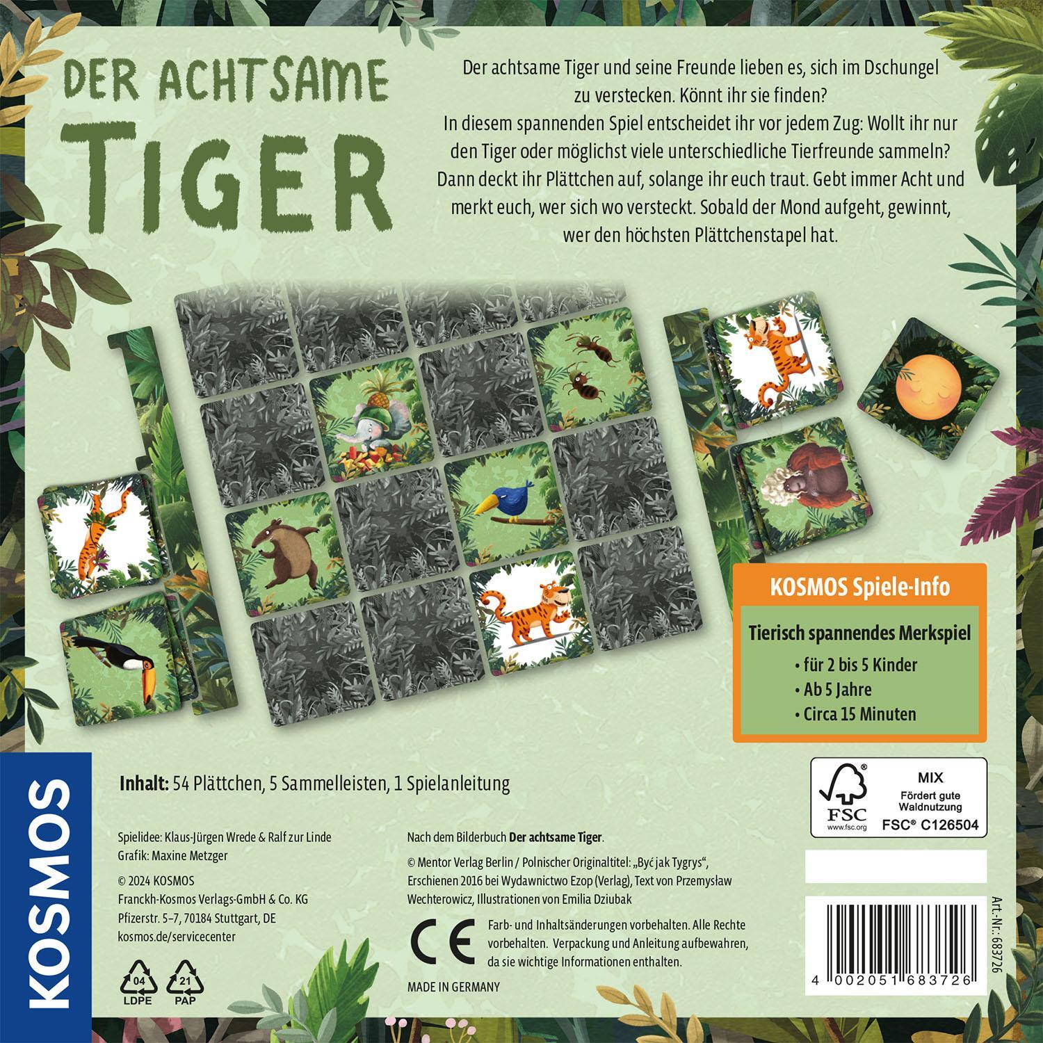 Bild: 4002051683726 | Der achtsame Tiger | Spiel | Klaus-Jürgen Wrede (u. a.) | Spiel | 2024