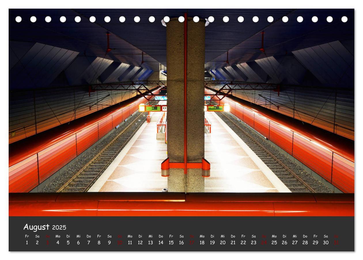 Bild: 9783435316694 | U-Bahn-Stationen des Westens (Tischkalender 2025 DIN A5 quer),...