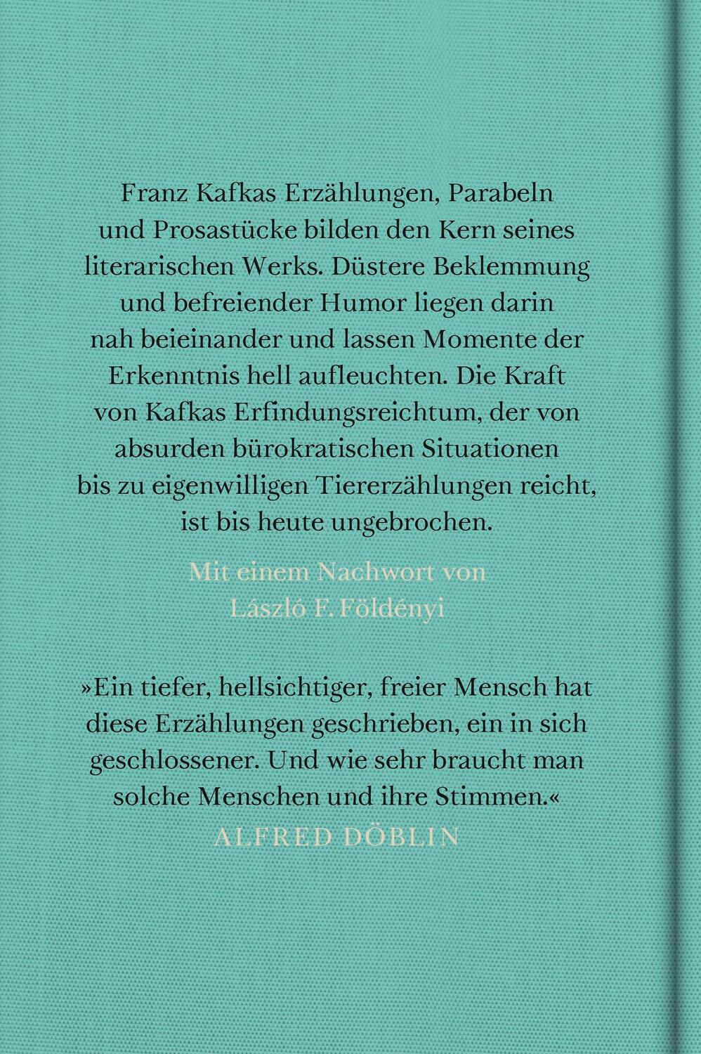 Rückseite: 9783103975956 | Die Erzählungen | Franz Kafka | Buch | 528 S. | Deutsch | 2024