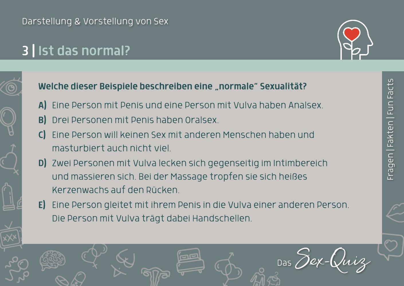 Bild: 9783834664181 | Das Sex-Quiz für Schule und Jugendarbeit | Kyra Weider (u. a.) | Box