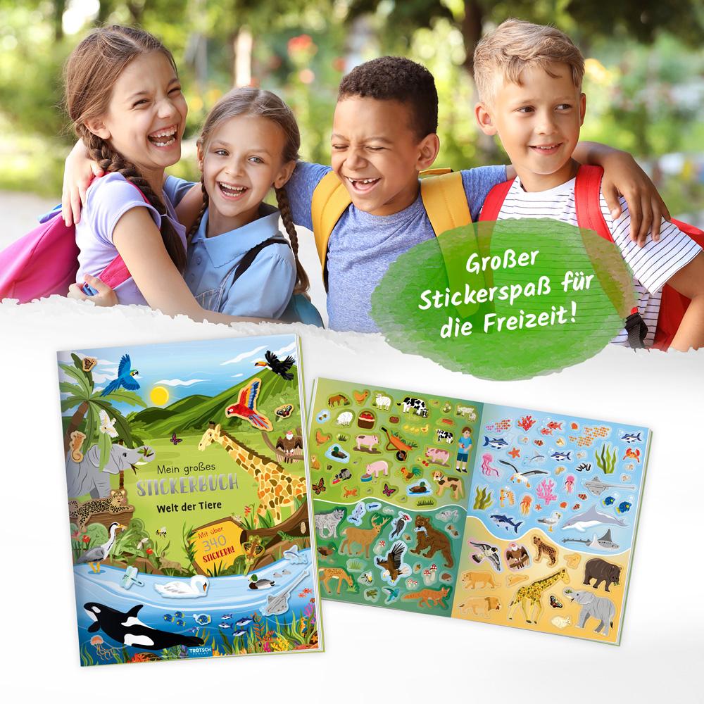 Bild: 9783988023407 | Trötsch Stickerbuch Mein großes Stickerbuch Welt der Tiere | KG | Buch