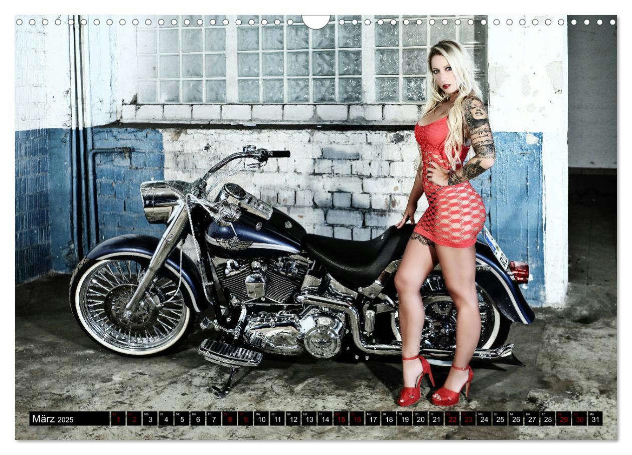 Bild: 9783435206070 | Motorräder &amp; Sexy Girls (Wandkalender 2025 DIN A3 quer), CALVENDO...