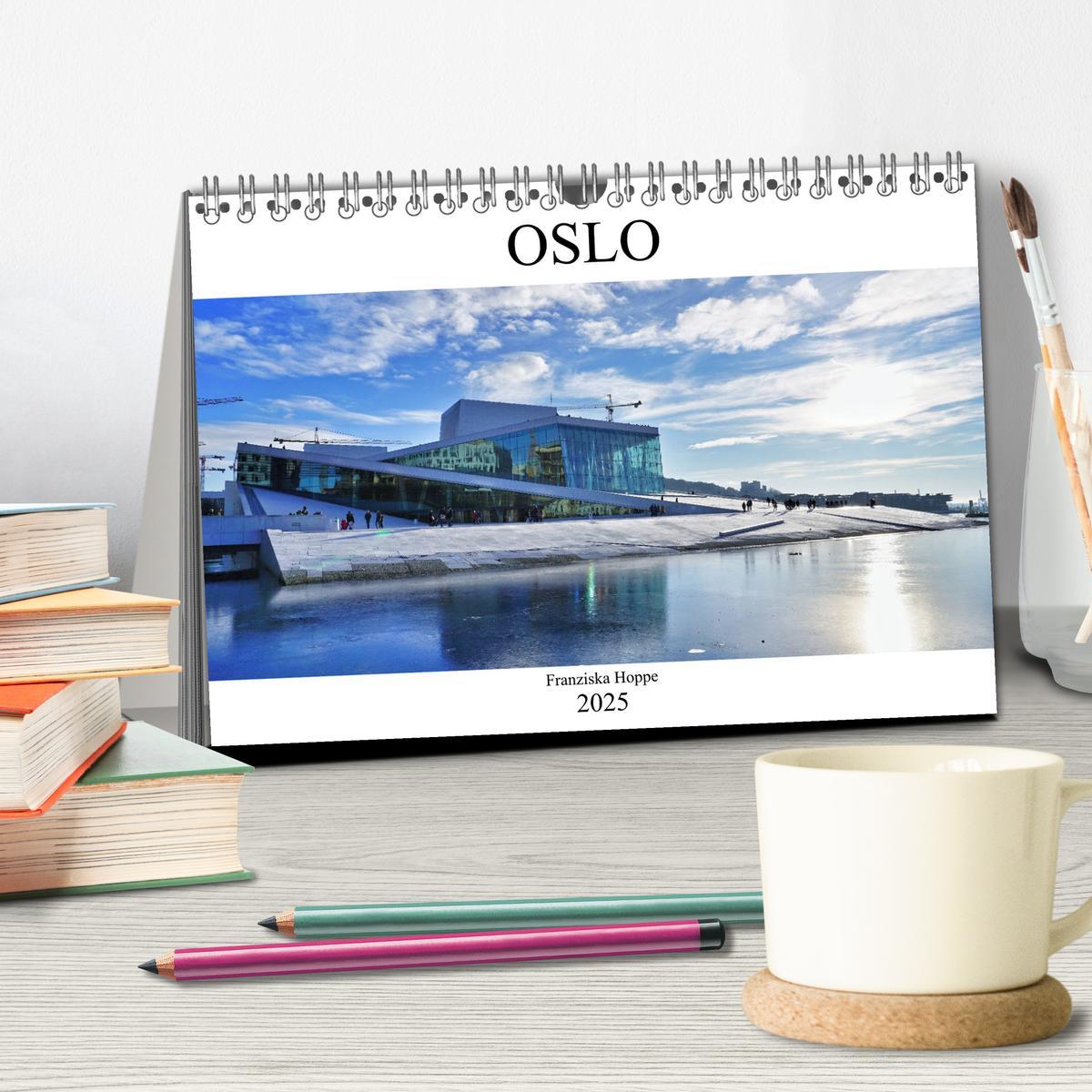 Bild: 9783435276332 | Oslo - Norwegen (Tischkalender 2025 DIN A5 quer), CALVENDO...