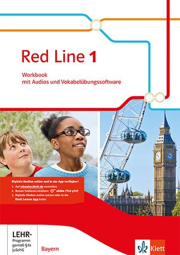 Cover: 9783125469761 | Red Line 1.Workbook mit Audios und Vokabelübungssoftware Klasse 5....