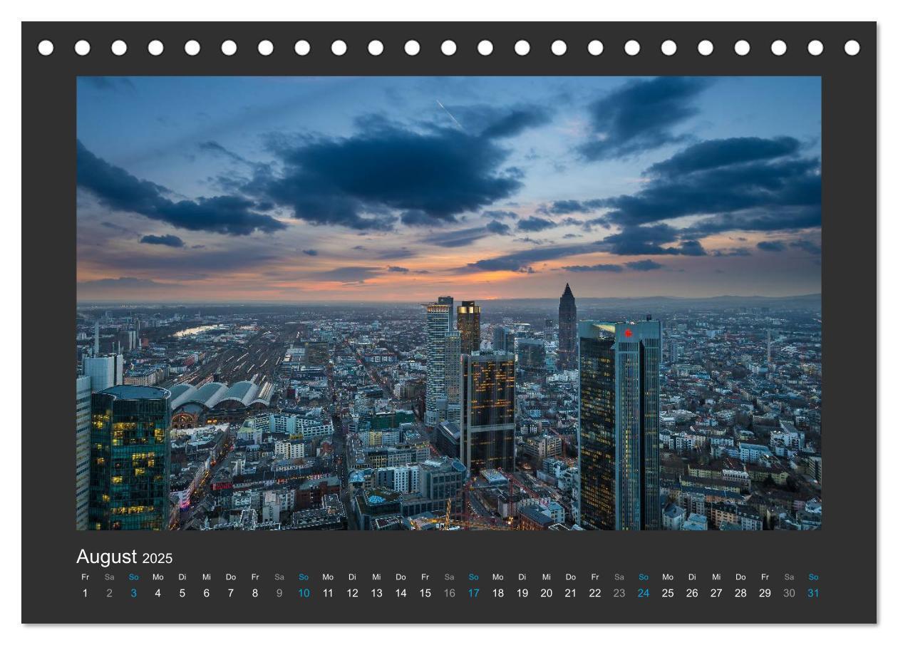 Bild: 9783435525294 | FRANKFURT - Nachtlichter 2025 (Tischkalender 2025 DIN A5 quer),...