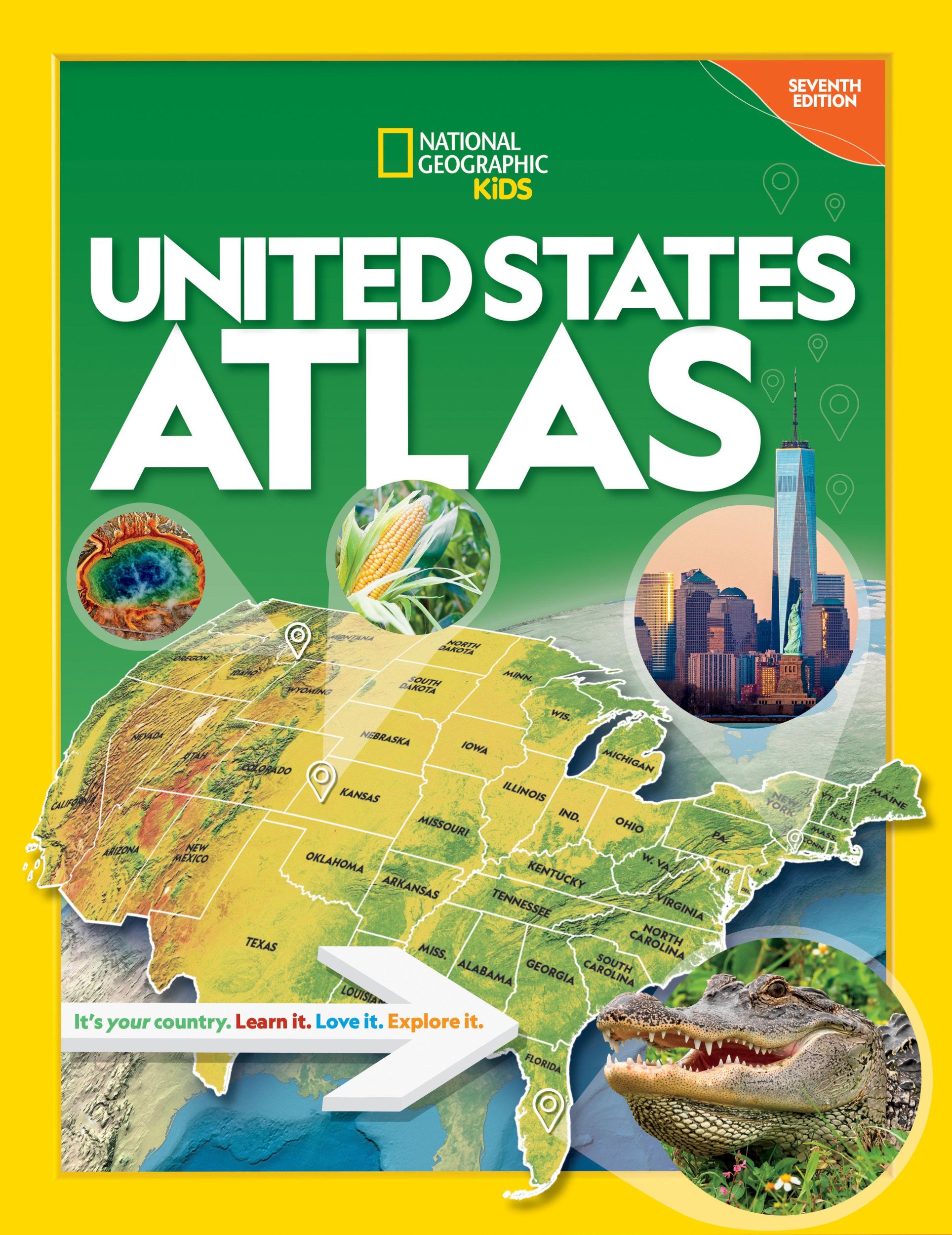 Cover: 9781426375248 | National Geographic Kids United States Atlas 7th Edition | Geographic