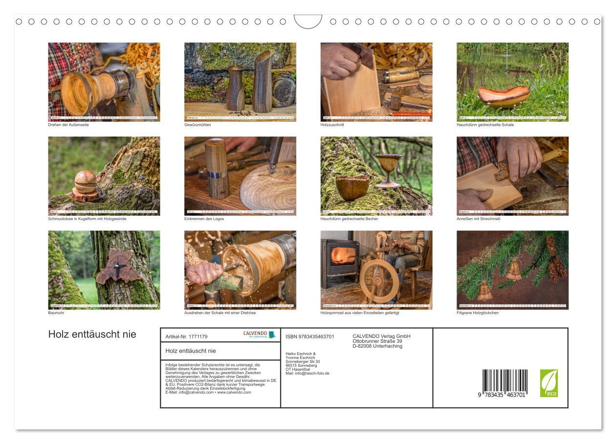 Bild: 9783435463701 | Holz enttäuscht nie (Wandkalender 2025 DIN A3 quer), CALVENDO...