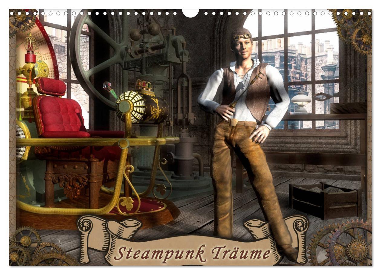 Cover: 9783435202782 | Steampunk Träume (Wandkalender 2025 DIN A3 quer), CALVENDO...