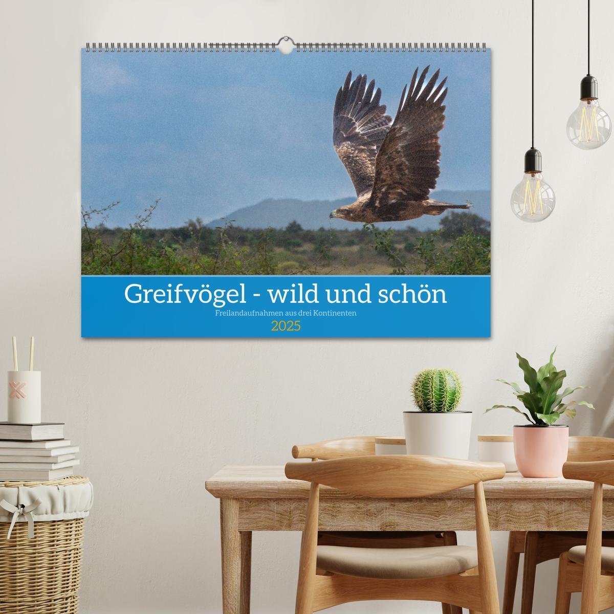 Bild: 9783383893650 | Greifvögel - wild und schön (Wandkalender 2025 DIN A2 quer),...