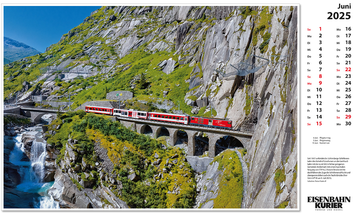 Bild: 9783844659405 | Alpenbahnen 2025 | Kalender | 13 S. | Deutsch | 2025 | EK-Verlag