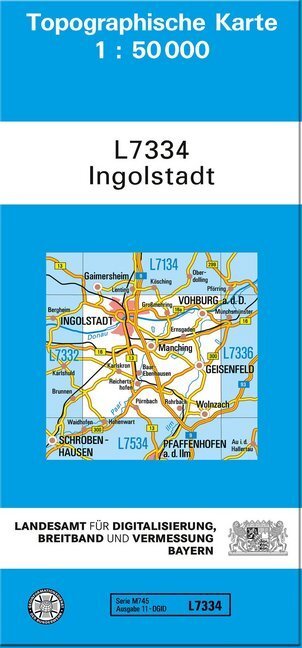 Cover: 9783899330458 | Topographische Karte Bayern Ingolstadt | (Land-)Karte | 2008