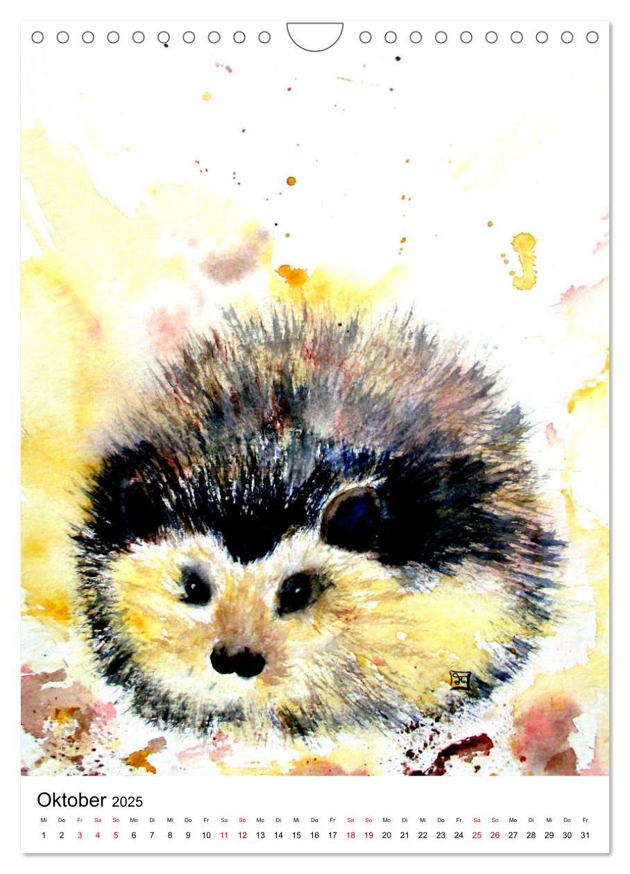 Bild: 9783435992652 | Tiere in Aquarell 2025 - von Ruth Trinczek (Wandkalender 2025 DIN...