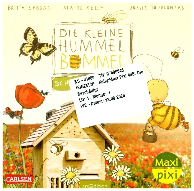 Cover: 9783551033628 | Maxi Pixi 445: Die kleine Hummel Bommel schützt die Umwelt | Buch