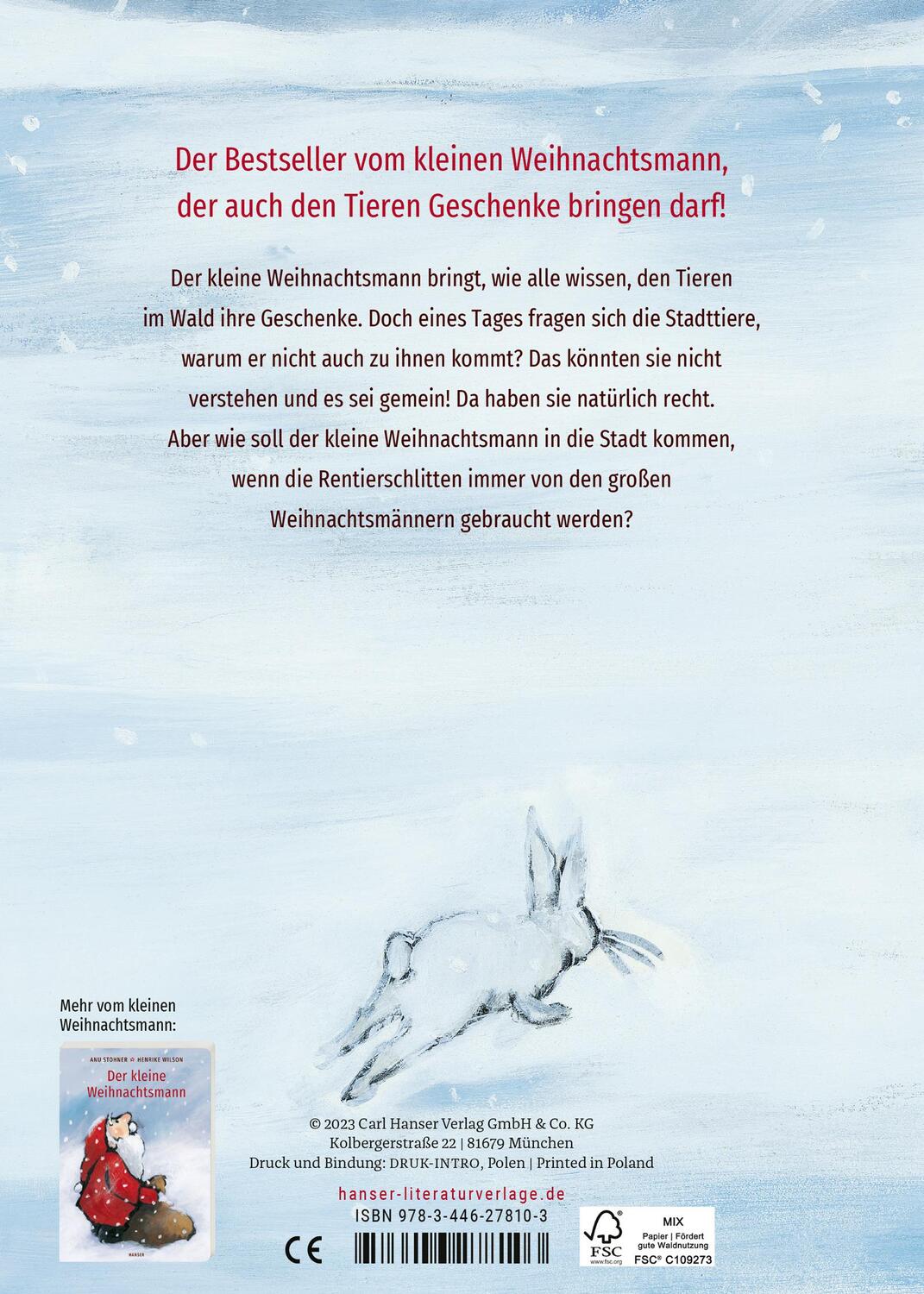 Bild: 9783446278103 | Der kleine Weihnachtsmann geht in die Stadt (Pappbilderbuch) | Buch