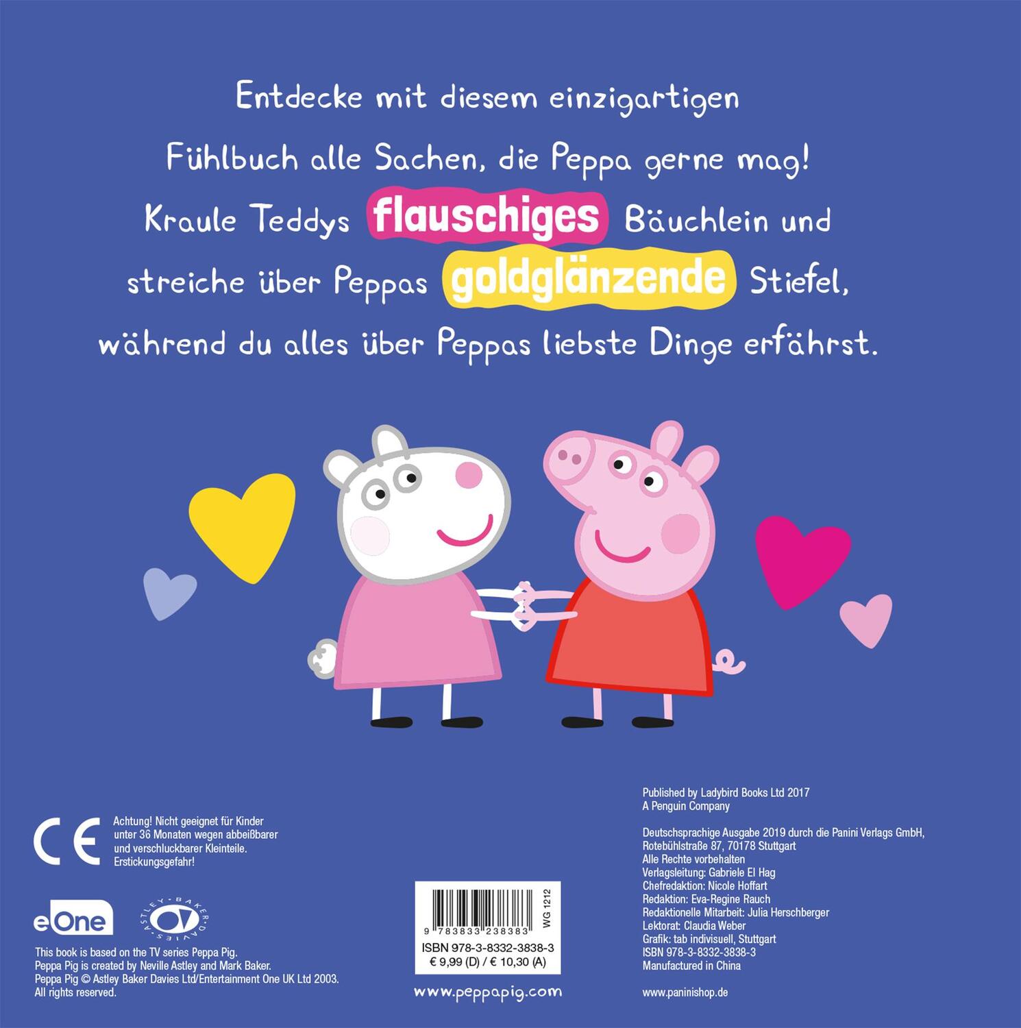 Rückseite: 9783833238383 | Peppa Pig: Peppa mag... - Ein einzigartiges Fühlbuch | Rauch | Buch