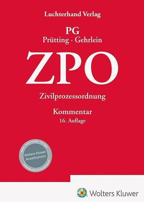 Cover: 9783472098300 | ZPO - Kommentar | Zivilprozessordnung | Markus Gehrlein (u. a.) | Buch