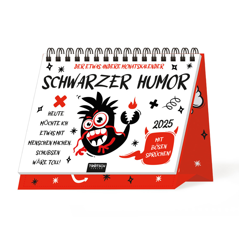 Cover: 9783988021809 | Trötsch Aufstellkalender Schwarzer Humor | Co.KG | Kalender | 24 S.