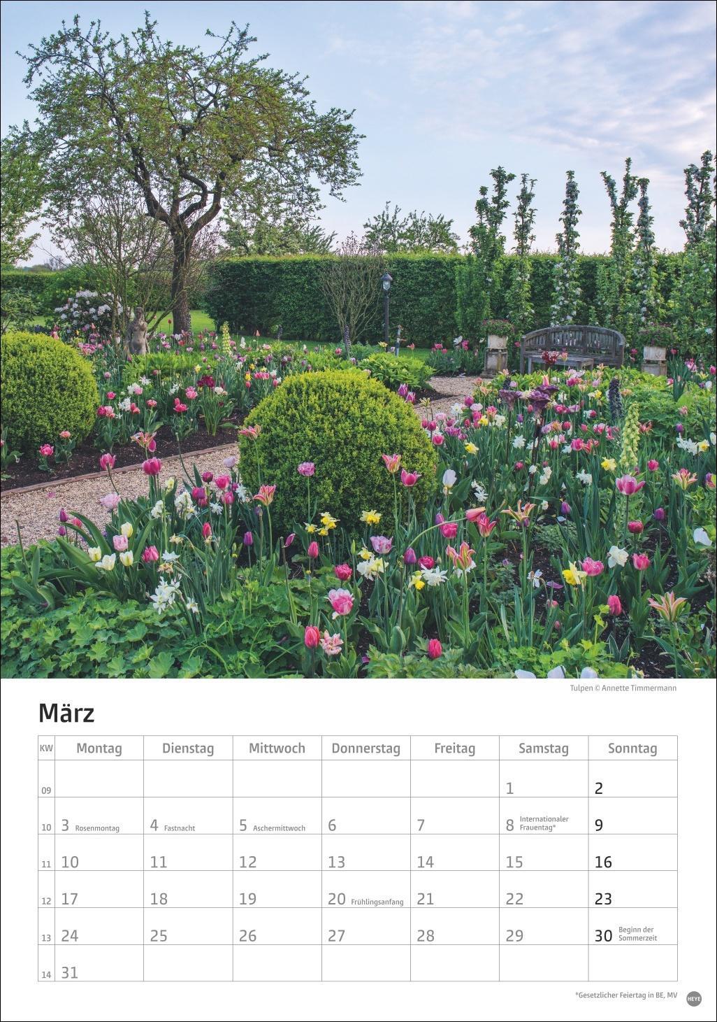 Bild: 9783756405572 | Gartenzauber Kalender 2025 | Heye | Kalender | Spiralbindung | 13 S.