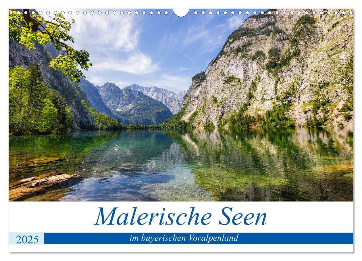 Cover: 9783435033584 | Malerische Seen im bayerischen Voralpenland (Wandkalender 2025 DIN...