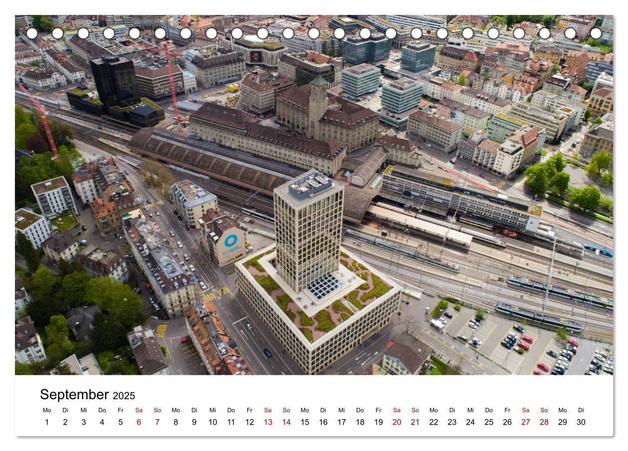 Bild: 9783435119868 | Luftbildkalender St. Gallen 2025 (Tischkalender 2025 DIN A5 quer),...