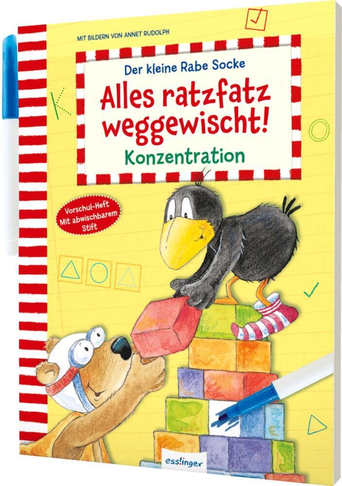 Cover: 9783480238286 | Der kleine Rabe Socke: Alles ratzfatz weggewischt! | Annet Rudolph