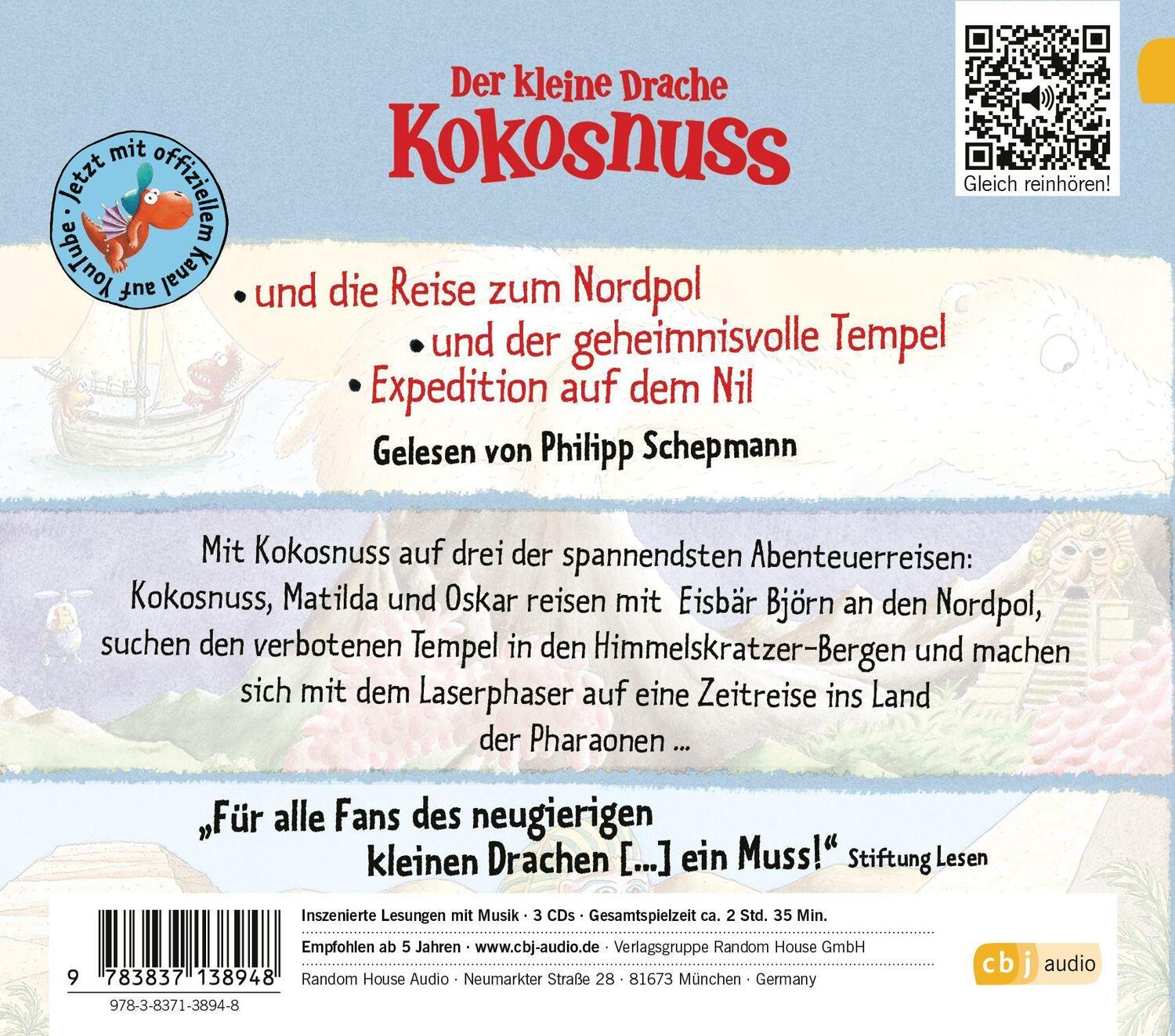 Bild: 9783837138948 | Der kleine Drache Kokosnuss entdeckt die Welt | Ingo Siegner | CD