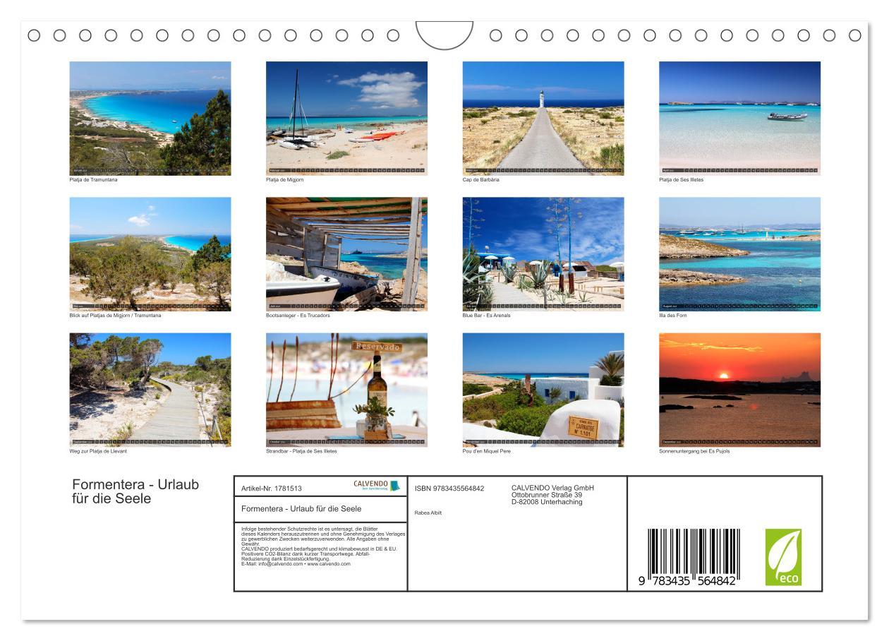 Bild: 9783435564842 | Formentera - Urlaub für die Seele (Wandkalender 2025 DIN A4 quer),...