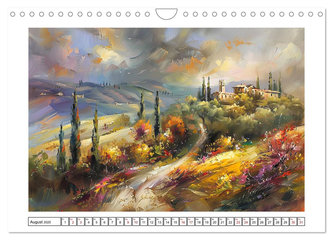 Bild: 9783457139462 | Toskana bis Provence (Wandkalender 2025 DIN A4 quer), CALVENDO...