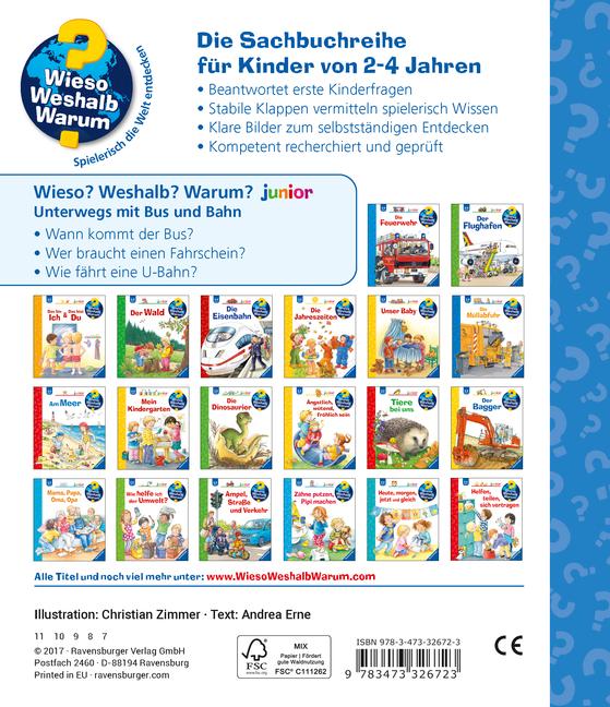 Bild: 9783473326723 | Wieso? Weshalb? Warum? junior, Band 63: Unterwegs mit Bus und Bahn