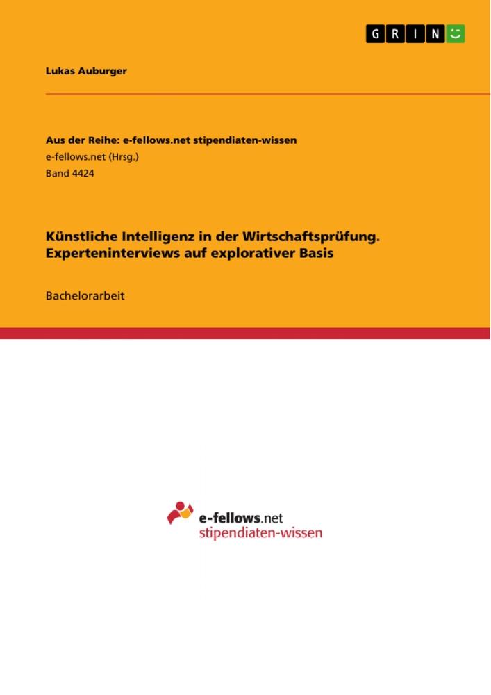 Cover: 9783389031254 | Künstliche Intelligenz in der Wirtschaftsprüfung....