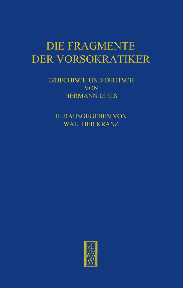 Cover: 9783615122039 | Die Fragmente der Vorsokratiker | Hermann Diels | Buch | 660 S. | 2024