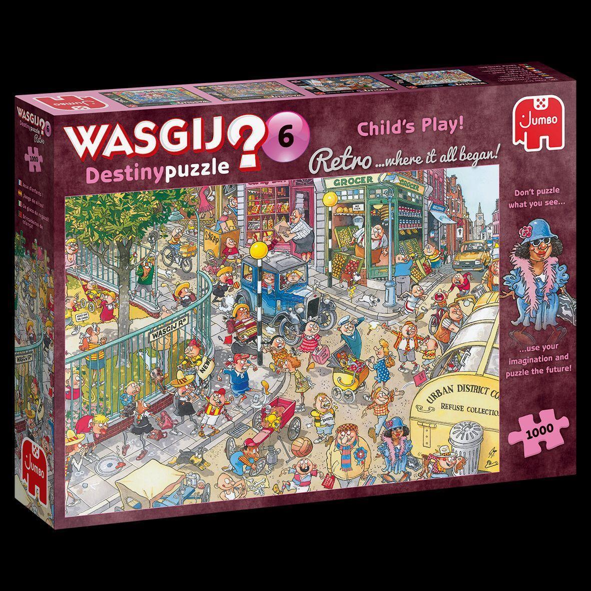 Bild: 8710126250150 | Wasgij Retro Destiny 6 - Kinderspiel! - 1000 Teile | Spiel | Deutsch