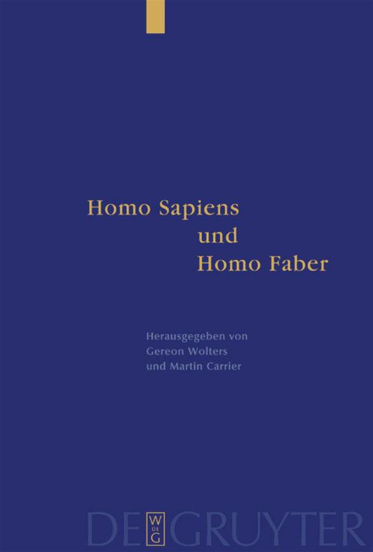 Cover: 9783110178852 | Homo Sapiens und Homo Faber | Martin Carrier (u. a.) | Buch | VII