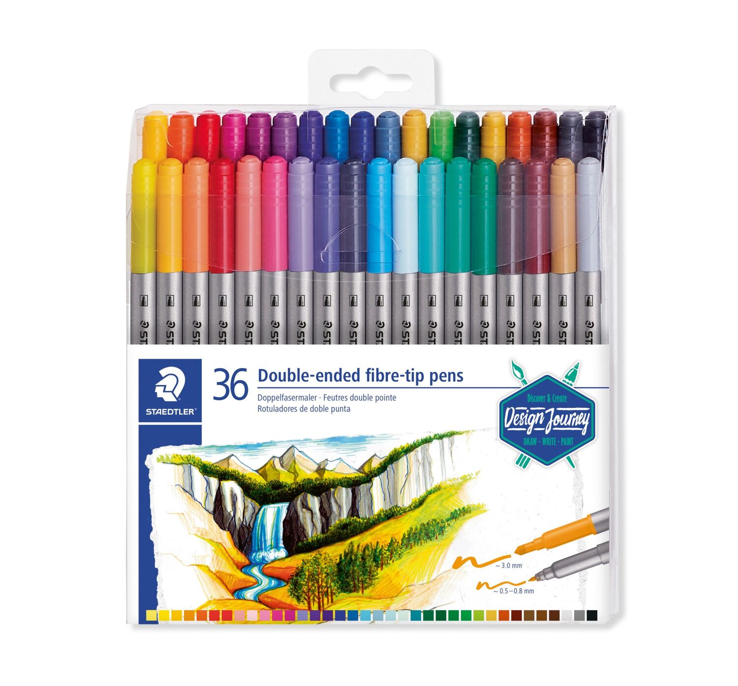 Cover: 4007817188576 | STAEDTLER Doppelfasermaler 36er Set | STAEDTLER Doppelfasermaler