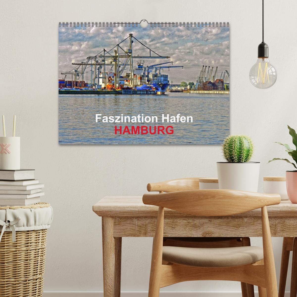 Bild: 9783435690220 | Faszination Hafen - Hamburg (Wandkalender 2025 DIN A3 quer),...